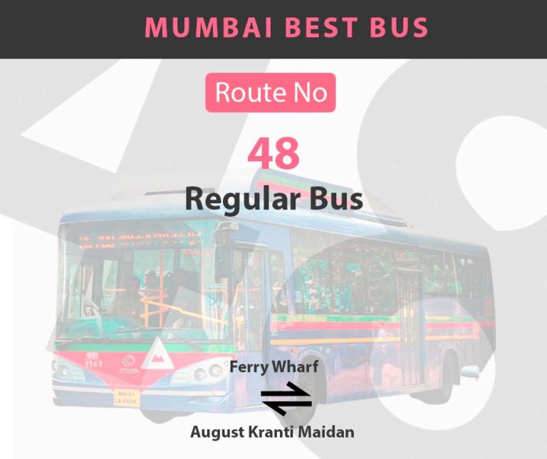 Route 48 Timings from Intermediate Bus Stops towards Ferry Wharf ...